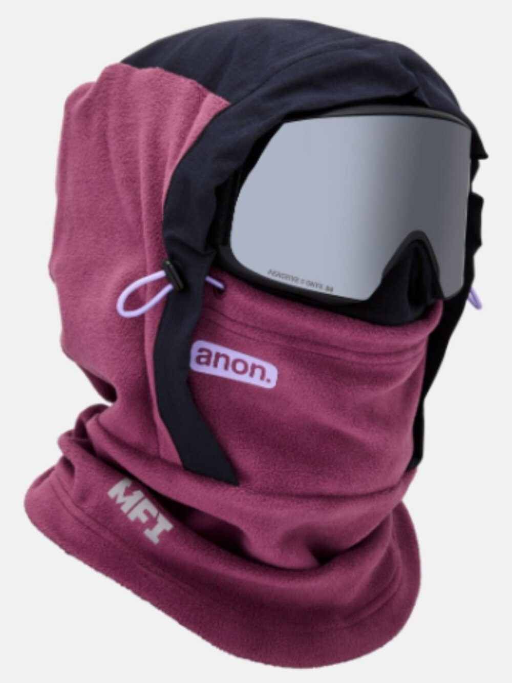 Anon MFI® Fleece Helmet Hood in Deep Cherry - NWOT
